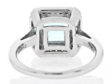 Sky Blue Topaz Rhodium Over Sterling Silver Ring 3.67ctw
