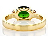 Chrome Diopside 18k Yellow Gold Over Sterling Silver Ring 1.16ctw