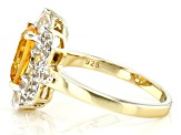 Yellow Citrine 18k Yellow Gold Over Sterling Silver Ring 2.37ctw
