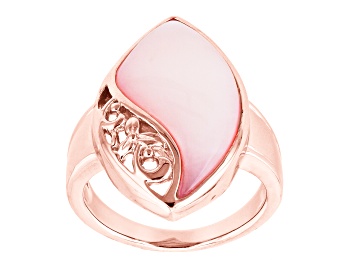 Picture of Pink Opal 18k Rose Gold Over Sterling Silver Ring