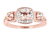 Peach Morganite 14K Rose Gold Over Sterling Silver Ring 0.99ctw