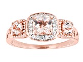 Peach Morganite 14K Rose Gold Over Sterling Silver Ring 0.99ctw