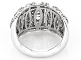 White Diamond 10k White Gold Cluster Ring 2.00ctw