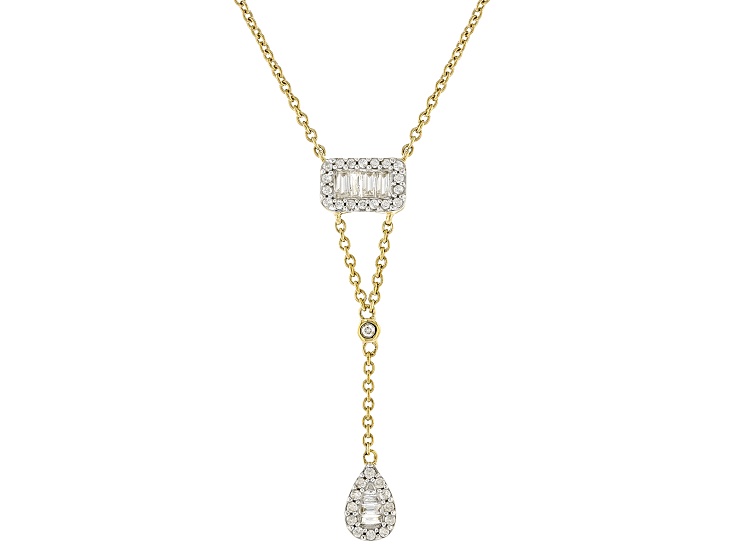 10k solid filled yellow gold certified diamond necklace.