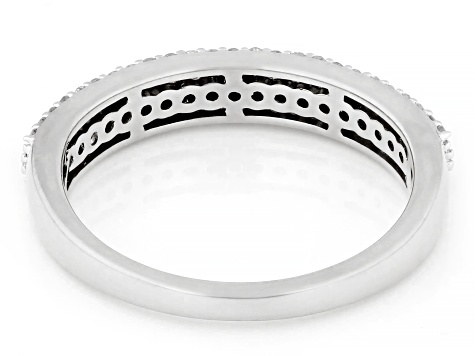White Diamond 10k White Gold Band Ring 0.33ctw