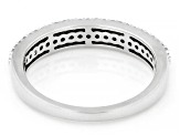 White Diamond 10k White Gold Band Ring 0.33ctw