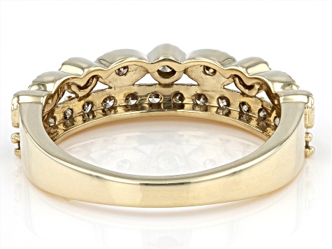 Candlelight Diamonds™ 10k Yellow Gold Band Ring 0.55ctw