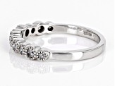 White Diamond 10k White Gold Band Ring 0.25ctw