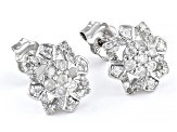 White Diamond 10k White Gold Stud Earrings 0.40ctw