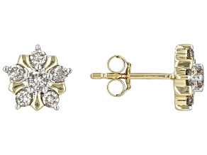 Candlelight Diamonds™ 10k Yellow Gold Stud Earrings 0.35ctw
