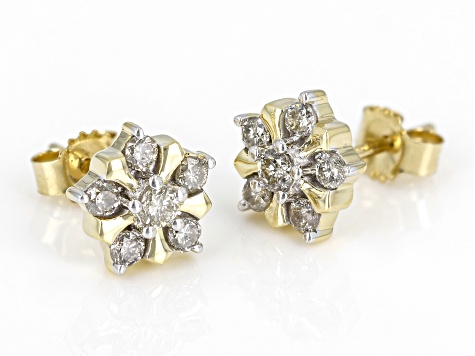 Candlelight Diamonds™ 10k Yellow Gold Stud Earrings 0.35ctw