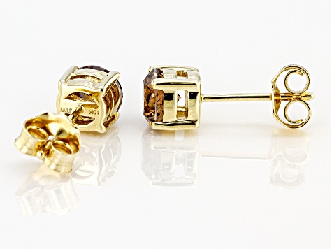 jtv champagne diamond earrings