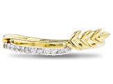 Enchanted Disney Anna Ring White Diamond 10K Yellow Gold 0.10ctw