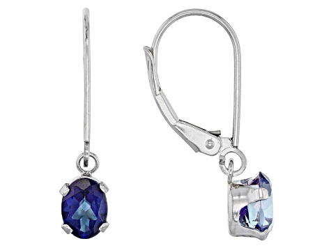 Multi Color Assorted Mystic Topaz® 5 Pairs Rhodium Over Silver Dangle Earrings Set 7.43ctw