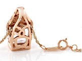 Pink Cor-de-Rosa Morganite 10K Rose Gold Pendant With Chain 4.07ctw