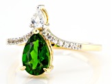 Green Chrome Diopside 10K Yellow Gold Ring 1.34ctw