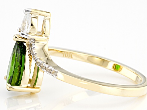 Green Chrome Diopside 10K Yellow Gold Ring 1.34ctw