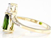 Green Chrome Diopside 10K Yellow Gold Ring 1.34ctw