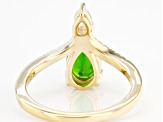 Green Chrome Diopside 10K Yellow Gold Ring 1.34ctw