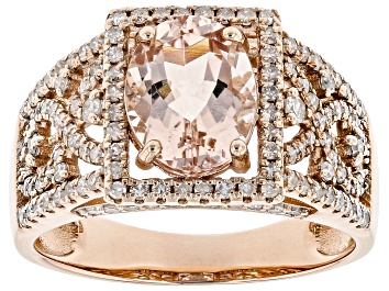 Picture of Pink Morganite 14k Rose Gold Ring 1.99ctw