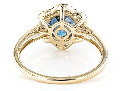 London Blue Topaz 10K Yellow Gold Ring 2.11ctw