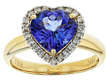 Picture of Blue Tanzanite 18k Yellow Gold Ring 2.72ctw