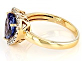 Blue Tanzanite 18k Yellow Gold Ring 2.72ctw