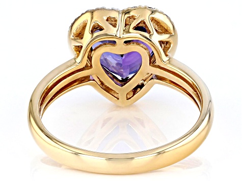 Blue Tanzanite 18k Yellow Gold Ring 2.72ctw