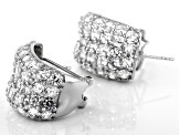 White Cubic Zirconia Rhodium Over Sterling Silver Earrings 17.00ctw