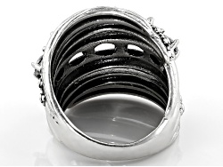 White Cubic Zirconia Rhodium Over Sterling Silver Ring 3.78ctw