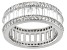 White Cubic Zirconia Rhodium Over Sterling Silver Eternity Band 5.00ctw
