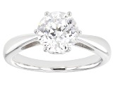 White Cubic Zirconia Platinum Over Sterling Silver Ring 2.26ctw