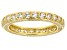 White Cubic Zirconia 18k Yellow Gold Over Sterling Silver Ring 3.09ctw