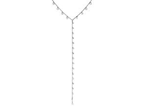 White Cubic Zirconia Rhodium Over Sterling Silver Necklace 13.51ctw