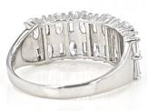 White Cubic Zirconia Rhodium Over Sterling Silver Ring 3.47ctw