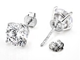 Cubic Zirconia Platinum Over Sterling Silver Ring and 2 Earrings Set