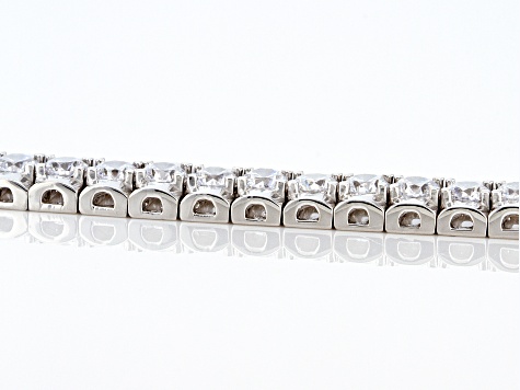 Cubic Zirconia Platinum Over Sterling Silver Bracelet 14.25ctw
