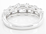 White Cubic Zirconia Rhodium Over Silver Ring 2.91ctw