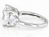 White Cubic Zirconia Platinum Over Sterling Silver Ring 8.00ctw