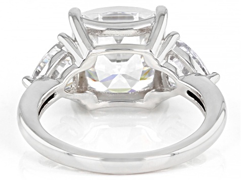 White Cubic Zirconia Platinum Over Sterling Silver Ring 8.00ctw