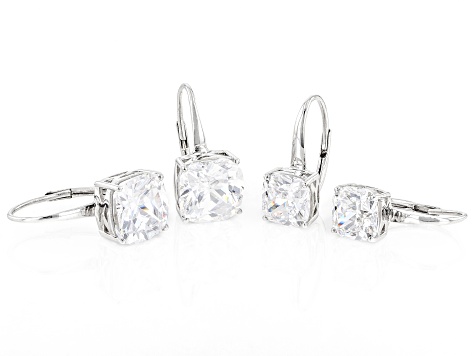 Item# SE77 Sterling Silver Double Triangle Earrings,