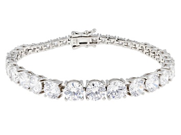 Picture of White Cubic Zirconia Rhodium Over Sterling Silver Bracelet 26.35ctw
