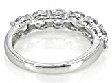 White Cubic Zirconia Platinum Over Sterling Silver Band Ring 2.10ctw
