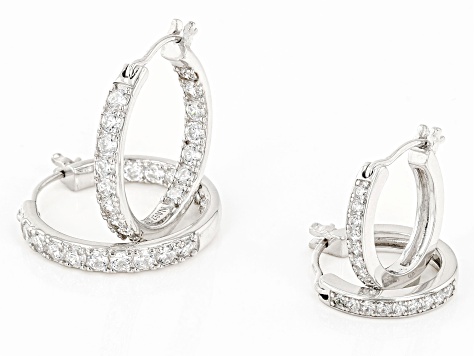 Double Hoop Earrings - Scarlett Silver | Ana Luisa | Online Jewelry Store  At Prices You'll Love