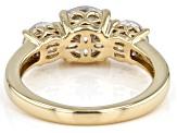 White Cubic Zirconia 18k Yellow Gold Over Sterling Silver Ring 3.15ctw
