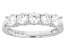 White Cubic Zirconia Platinum Over Sterling Silver Ring 1.25ctw
