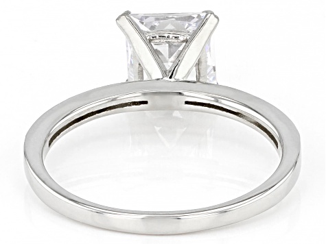 White Cubic Zirconia Platinum Over Sterling Silver Ring 2.85ctw ...