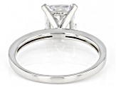 White Cubic Zirconia Platinum Over Sterling Silver Ring 2.85ctw