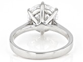 White Cubic Zirconia Platinum Over Sterling Silver Ring 6.00ctw