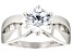 White Cubic Zirconia Platinum Over Sterling Silver Ring 2.26ctw